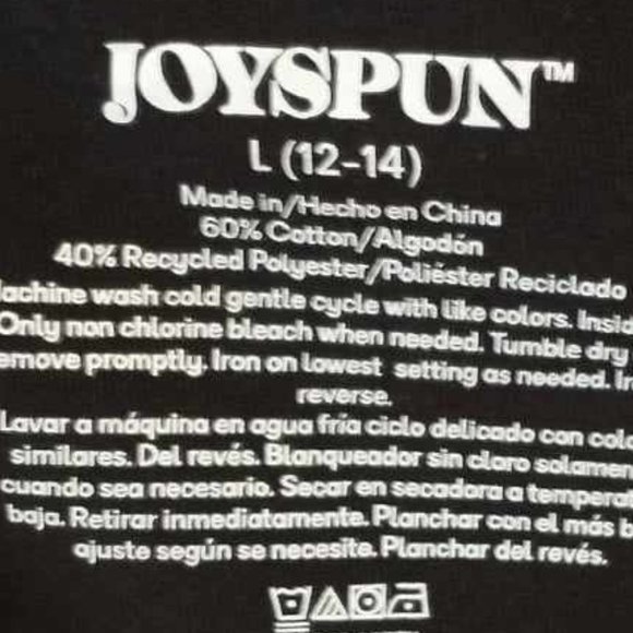 Joyspun women's L 12-14 black tshirt WEEKENDS COFFEE & NAPS W-005 - Picture 2 of 2